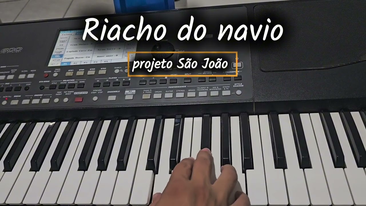 Como tocar RIACHO DO NAVIO no teclado (Projeto São João)