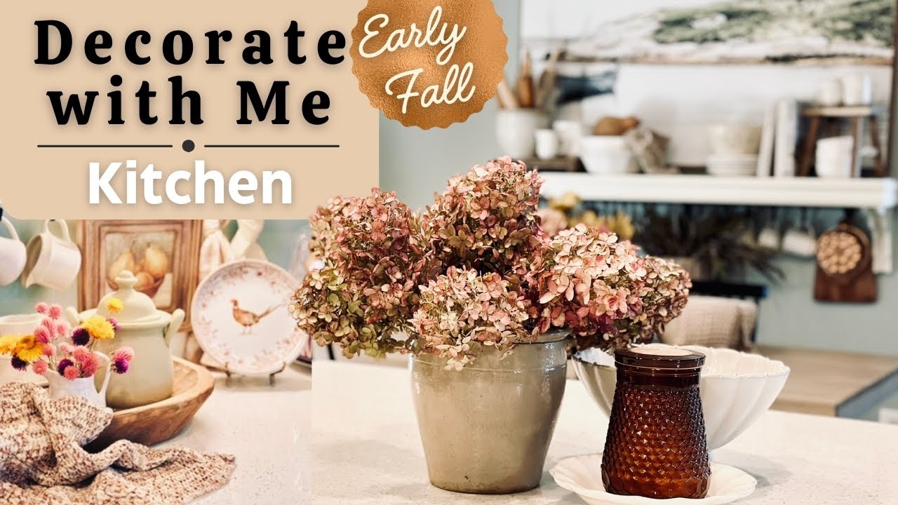 Early Fall Kitchen Decorate with Me 2024 | Fall Decorating Ideas | DIY Leaf Stem