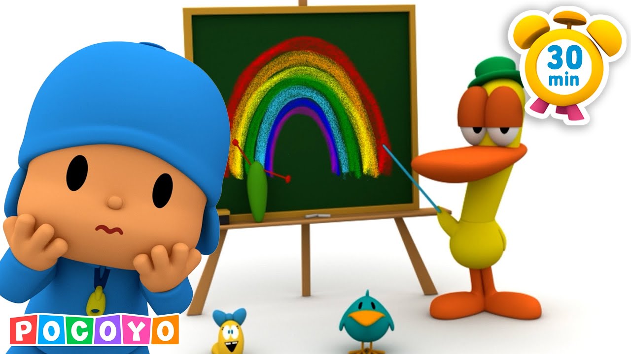 🟥 Apprendre les couleurs avec Pocoyo ! 🟦  (30 min) | Pocoyo 🇫🇷 Français | DESSIN ANIMÉ pour enfants