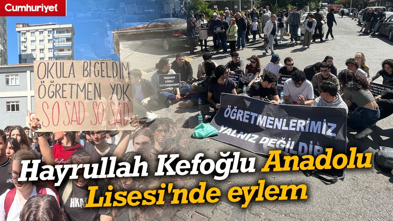 Hayrullah Kefoğlu Anadolu Lisesi'nde eylem: Öğretmenlerimiz yalnız değildir