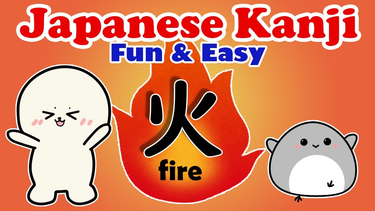 How to write kanji 火? (hi) | Learn Japanese kanji fire with vocabulary for beginners