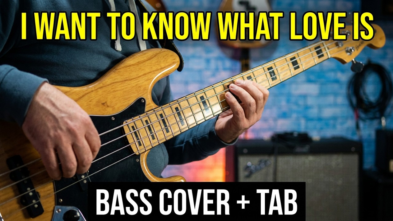 I WANT TO KNOW WHAT LOVE IS - Foreigner - Bass Tab Cover