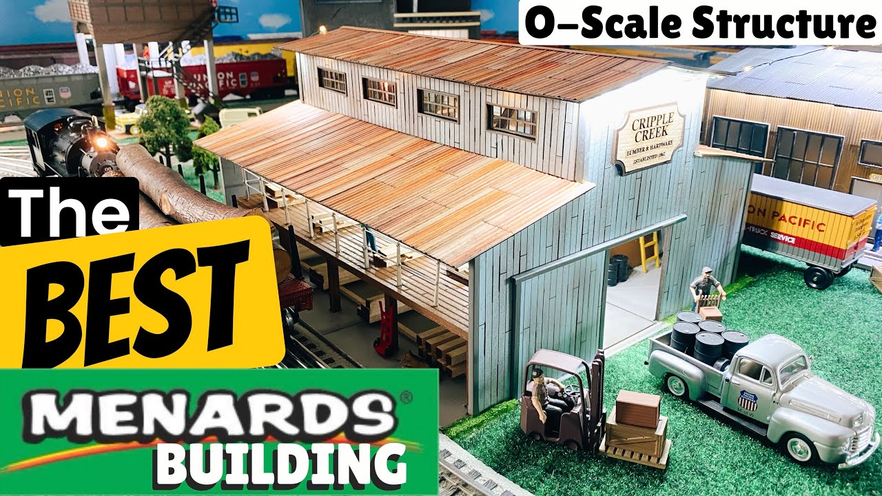 ЛУЧШЕЕ здание Menards? Обзор склада пиломатериалов O-Gauge и крупный план