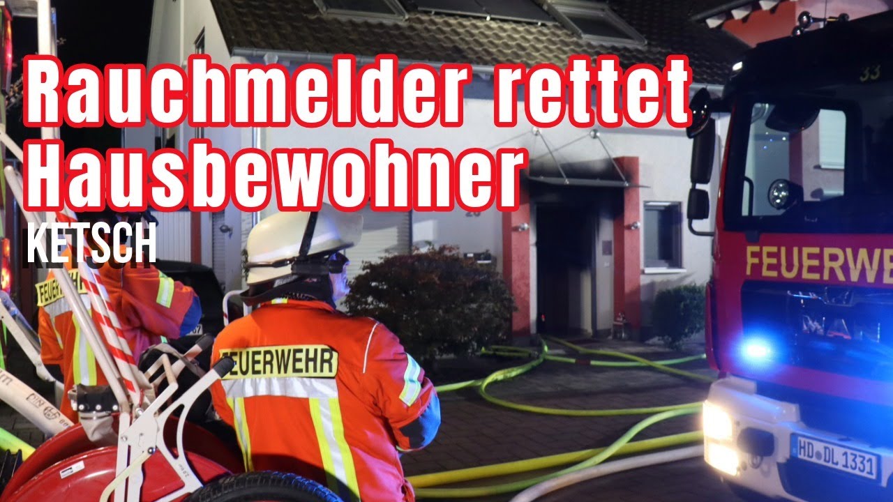 Rauchmelder rettet in Ketsch 58-J&auml;hrigen &ndash; Mann leicht verletzt - Sachschaden von 200.000 Euro