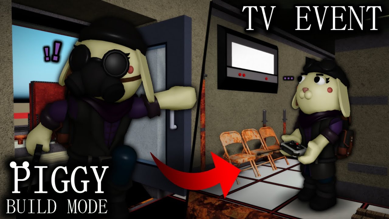 📺 How to make a TV & REMOTE EVENT | Piggy: build-mode