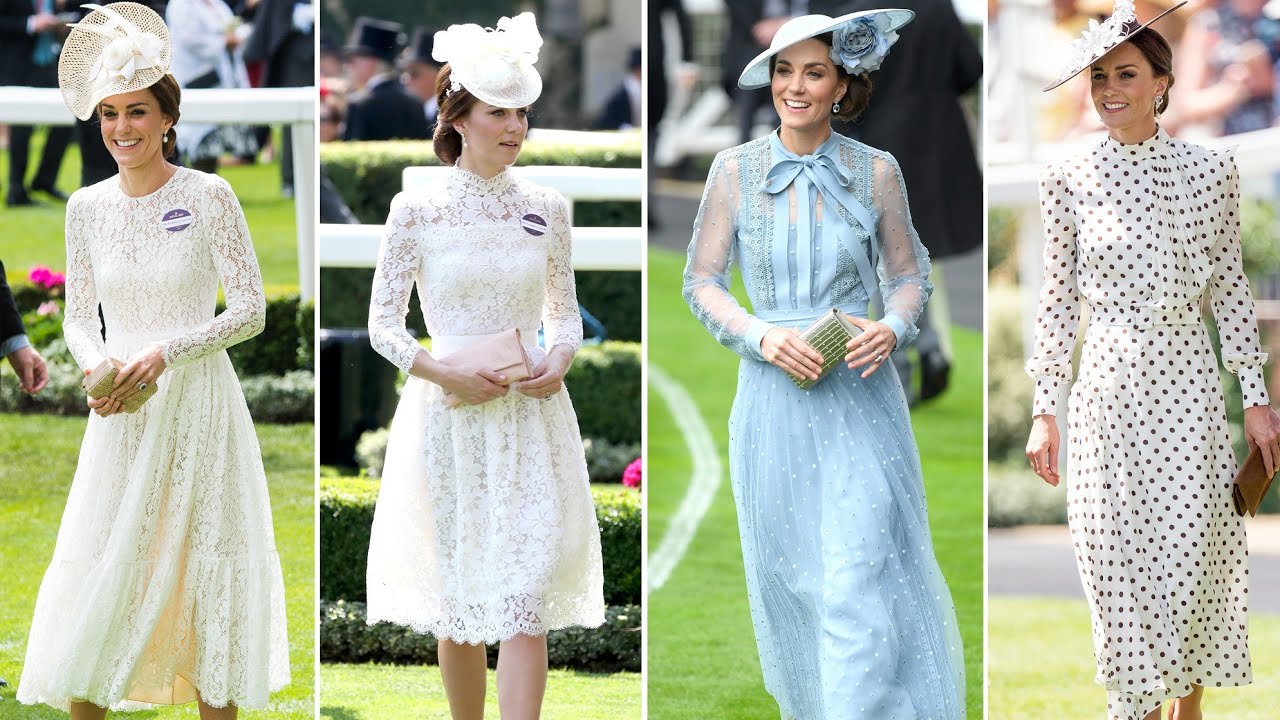Best Looks of Kate middleton in Royal Ascot /Princess of Wales Stuns in pretty Hats