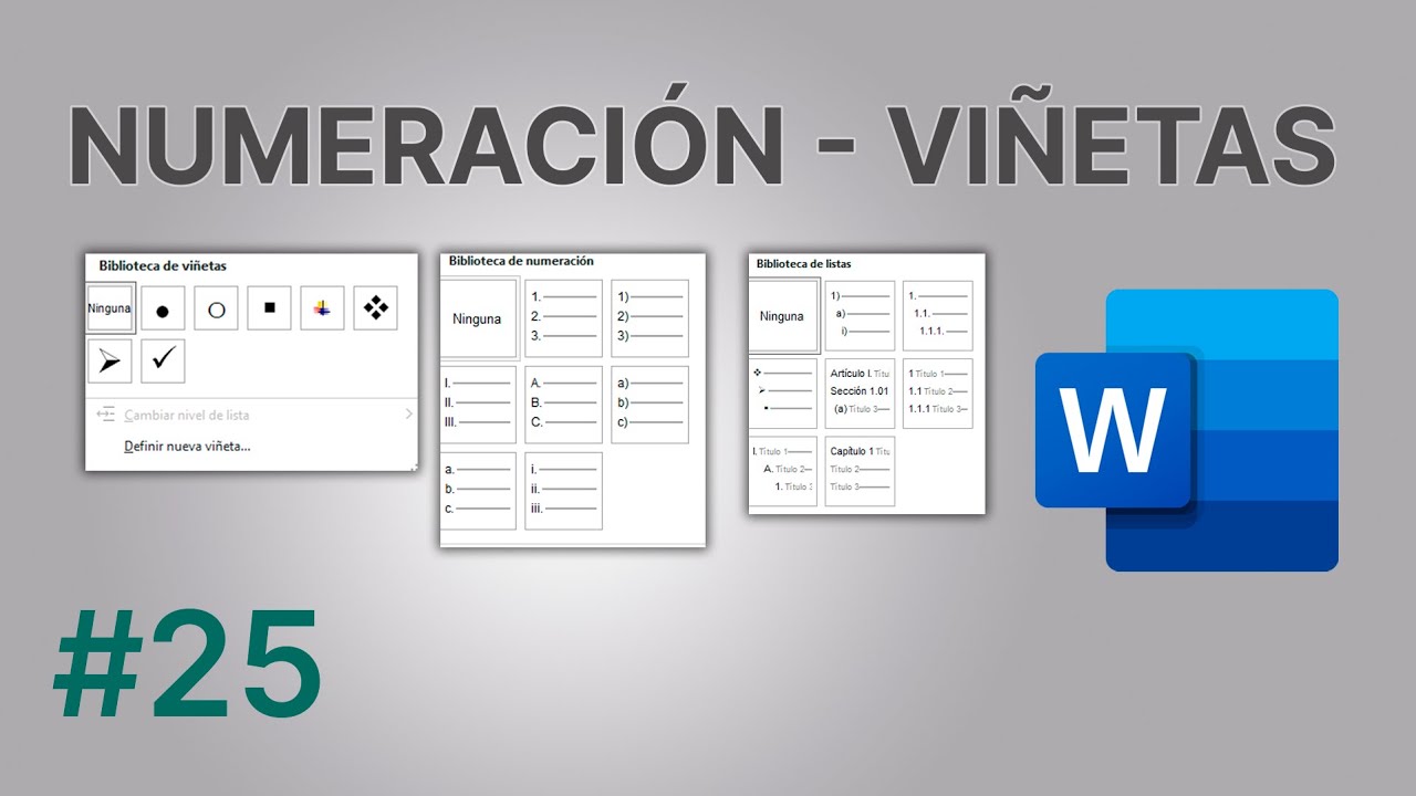 Formato de Párrafo II: Numeración y Viñetas en Word 📑✅