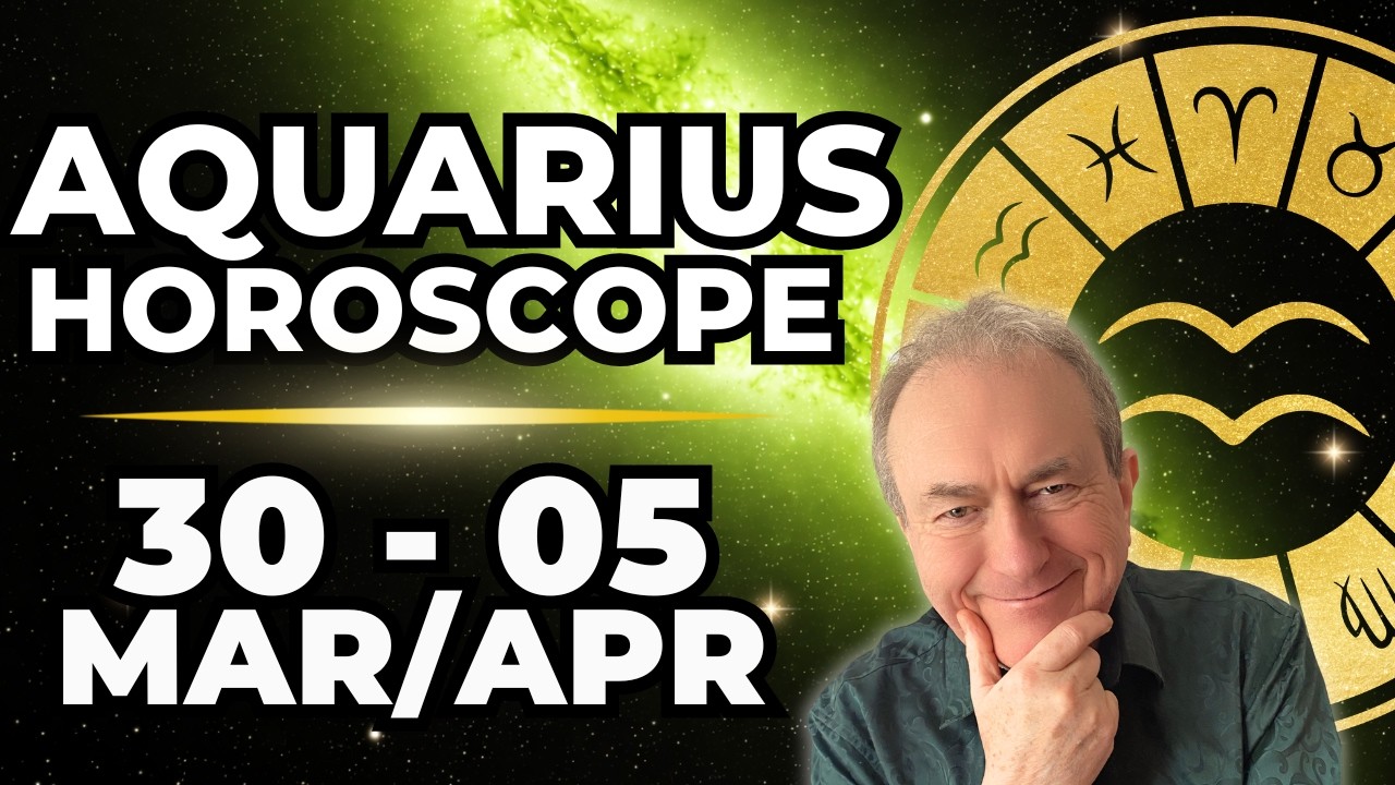 Aquarius Weekly Horoscope | Mar 30 &ndash; Apr 5 2026 | Home Glow-Up & New Horizons 🌈
