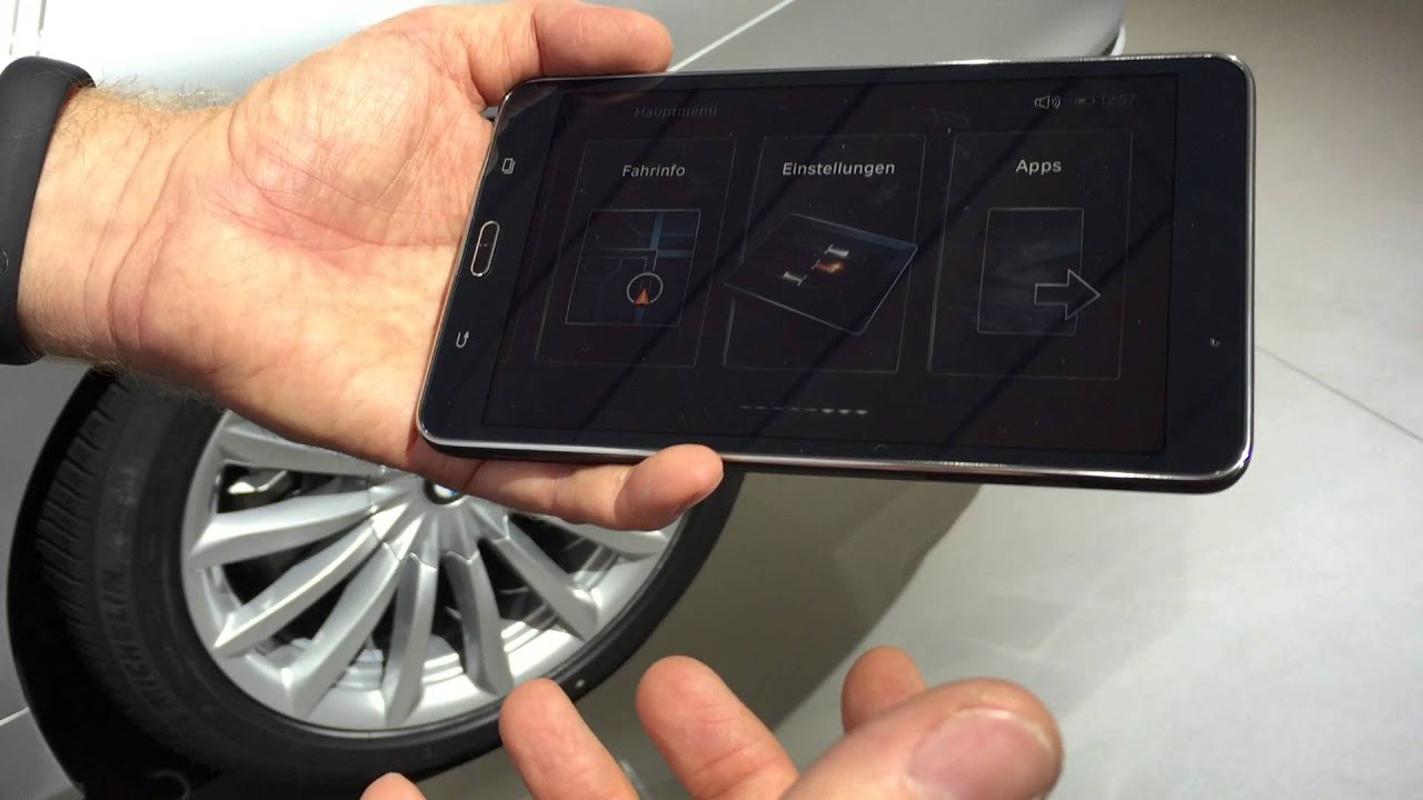 2016 BMW 7-Series (G11/G12) Touch Command Tablet Functions