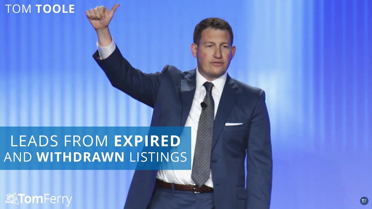 Half a Million Dollars GCI from Expired and Withdrawn Listings in Real Estate | Tom Toole