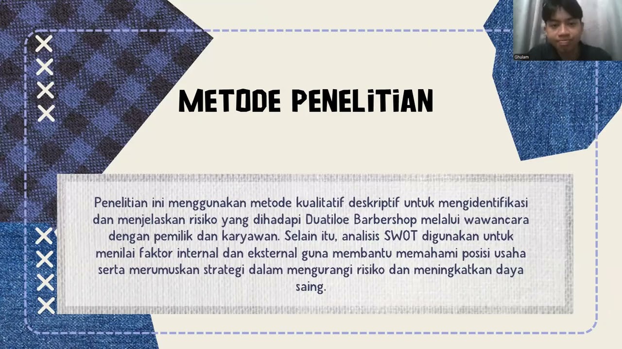 Presentasi ppt dari Journal Analisis Manajemen Risiko pada UMKM Dua Tiloe Barbershop