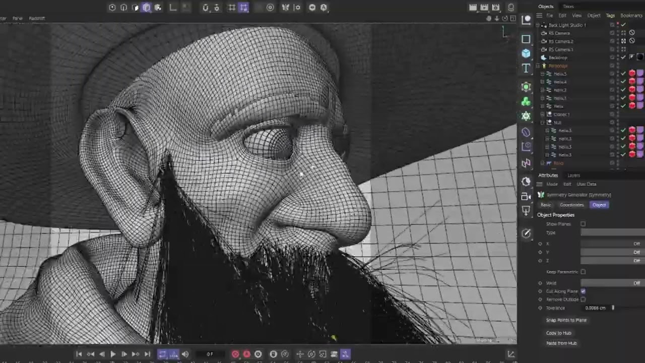 Scene in C4D