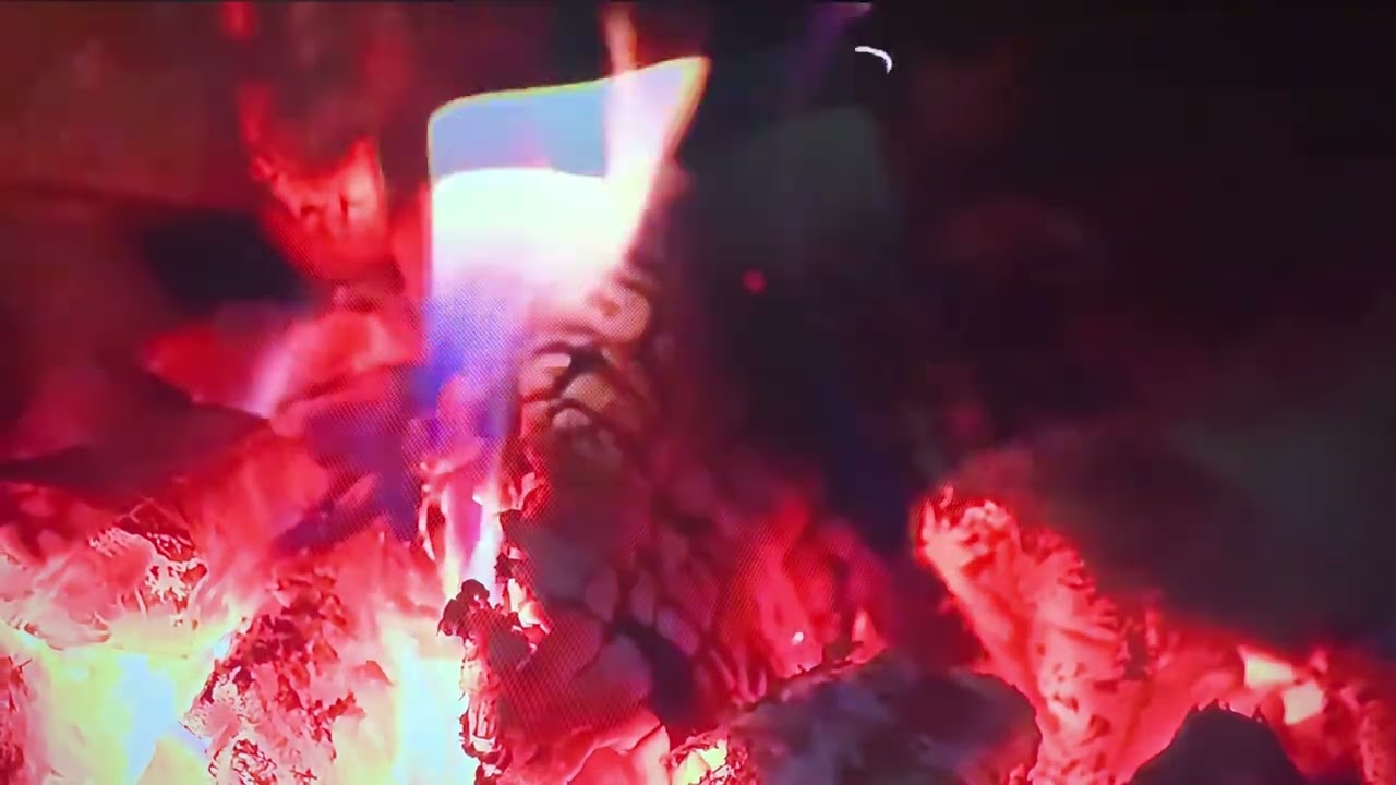 Quiet burning wood and a warm atmosphere.