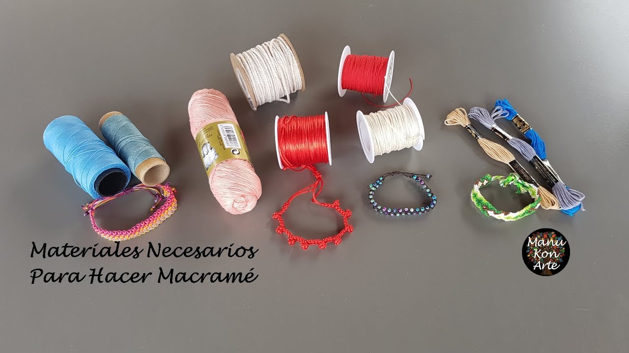 Tutorial Aprende Macramé MATERIALES que necesito para hacer MACRAMÉ/Materials to make macrame