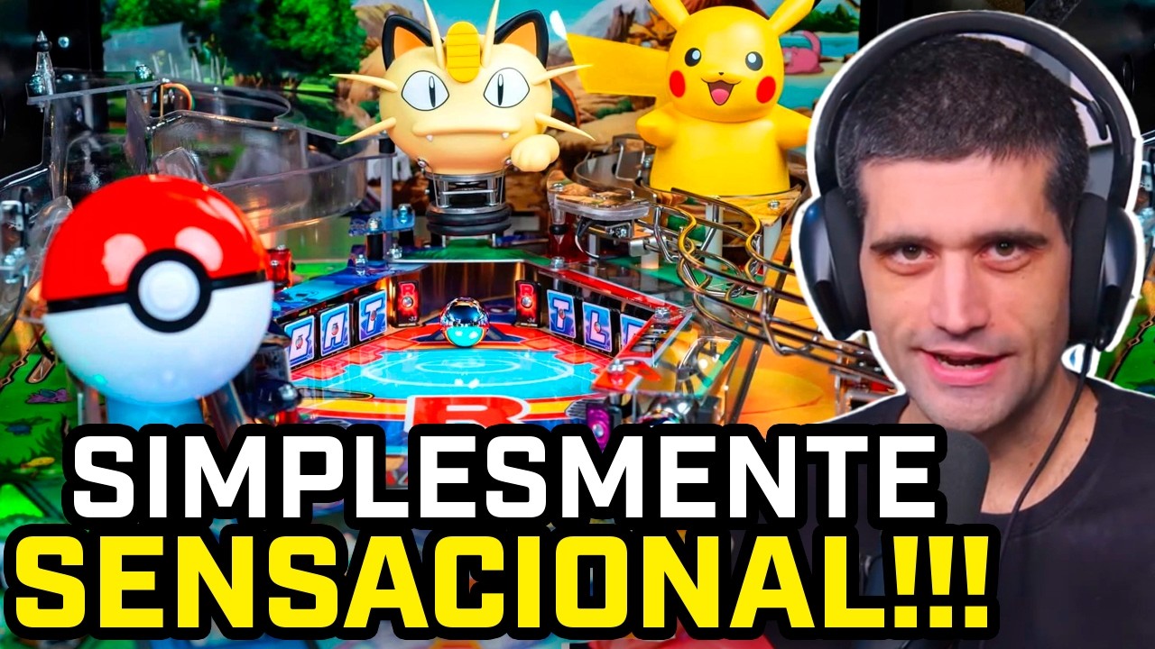 FLOW GAMES REAGE: a MÁQUINA de PINBALL de POKÉMON do DAVY JONES!! #FGN #flowgames