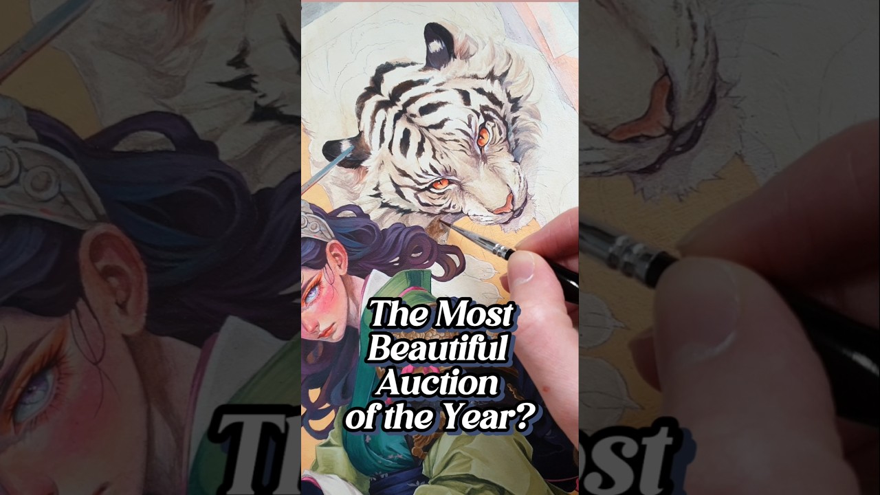 These Paintings are up for Auction soon! 🌸 #fantasyart #artauction