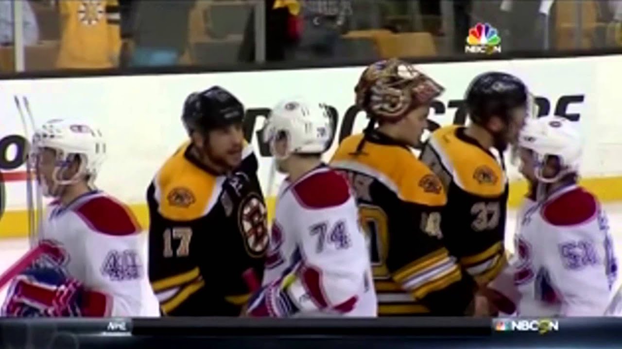 *ENHANCED AUDIO* Lucic Talks to Weise, Emelin in Handshake Line