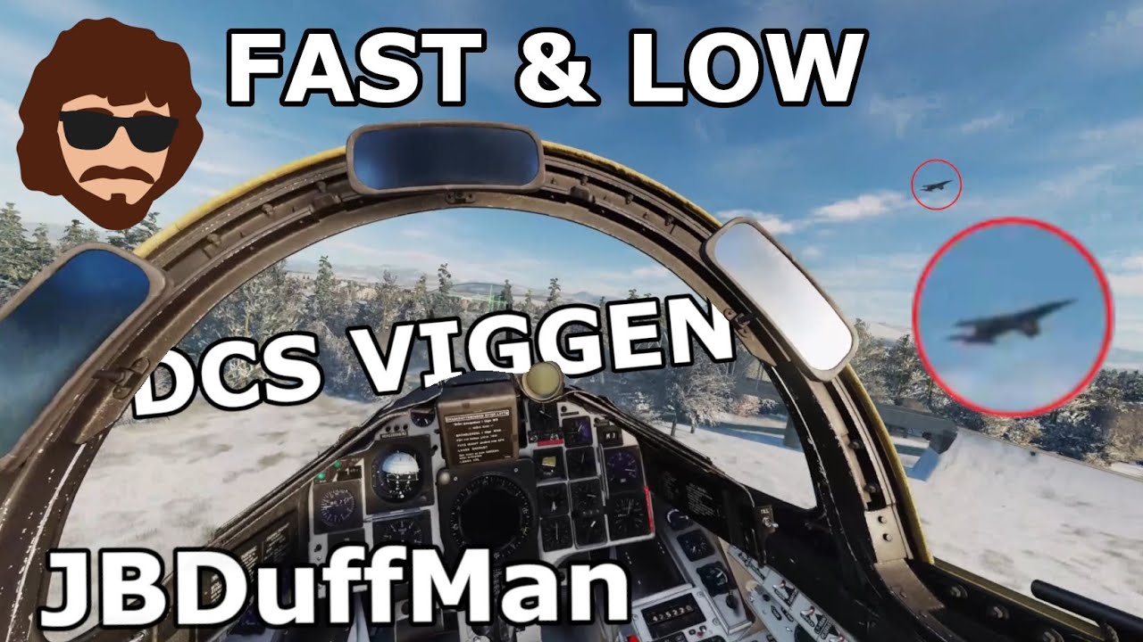 BEING HUNTED IN THE COLD WAR | DCS Viggen Low & Fast Gameplay