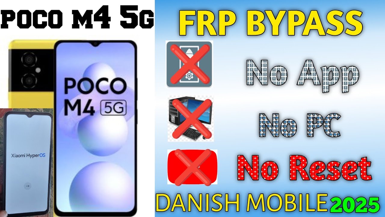 Poco M4 5G FRP Bypass MIUI 13 / MIUI 14 (2025) | No PC Needed! Google account bypass new method