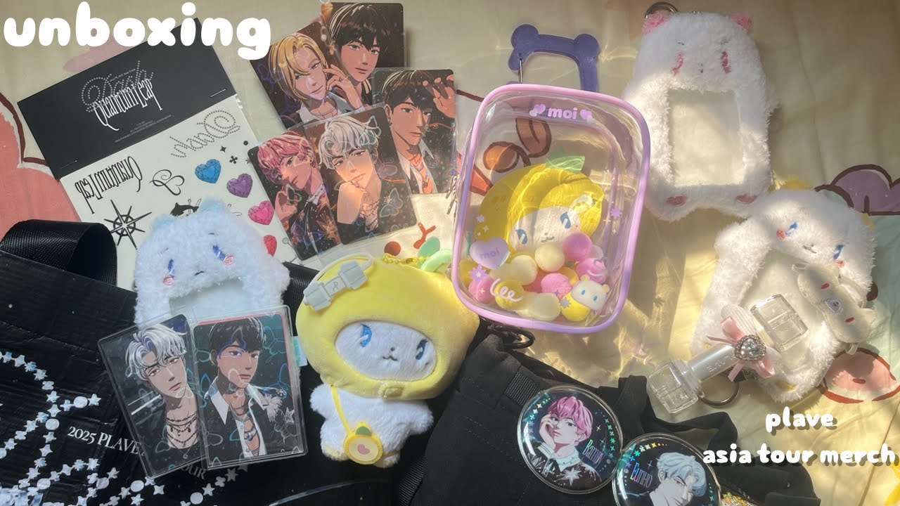 【unboxing】 got my plave asia tour merch right before concerts 💖