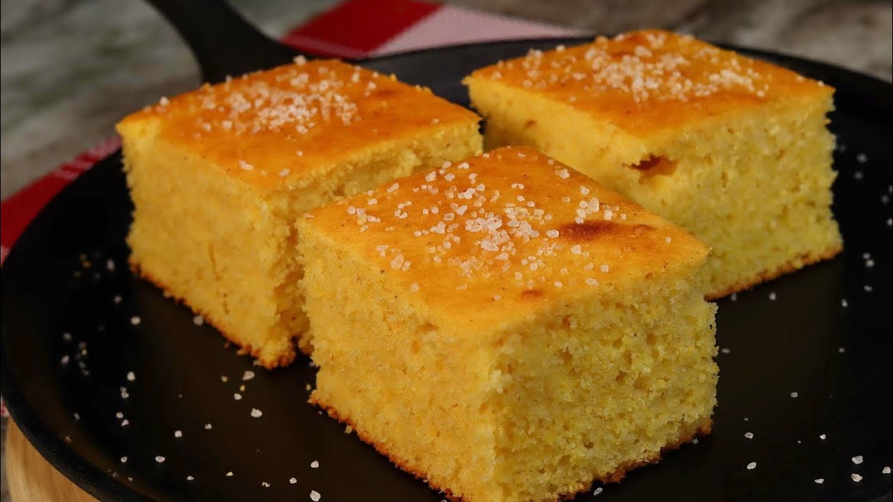 Рецепт золотистого домашнего кукурузного хлеба | Как приготовить кукурузный хлеб