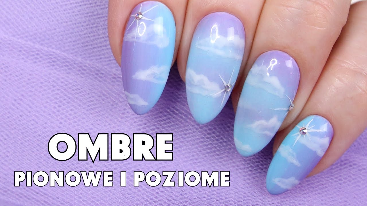 Hybrydowe Ombre Pionowe i Poziome + Chmurki krok po kroku * hybrydy Pierre Rene * Candymona