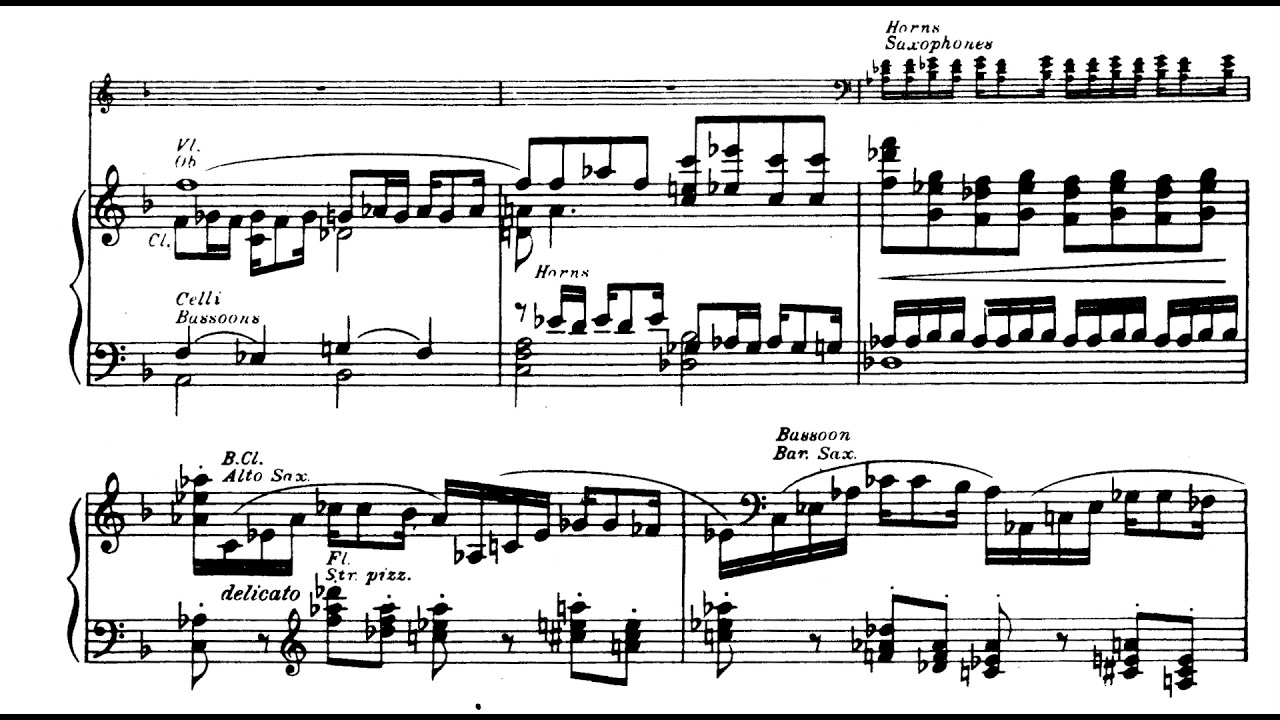 George Gershwin - An American in Paris for Piano (1928) [Score-Video]