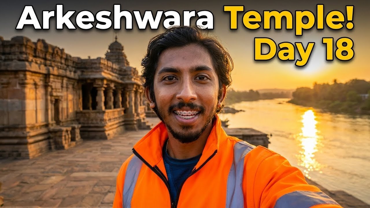 Bengaluru City Life inda Break! 🚗 | Arkeshwara Temple & Sunset Vibes 🌅