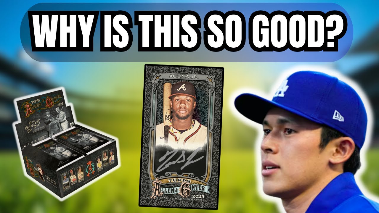 Обзор коллекционного набора бейсбольных карточек Topps Allen & Ginter X 2025 года! 2 машинки!