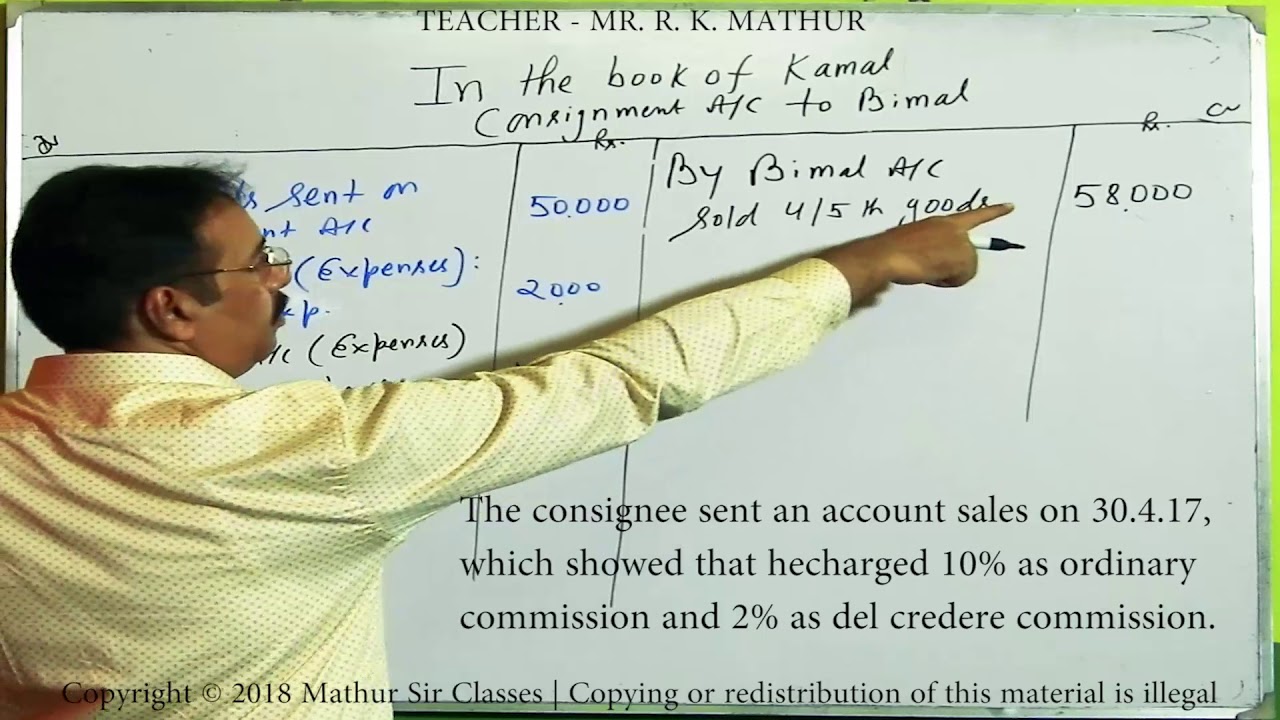 Consignment Account Sums 09 - Financial Accounting | Accountancy Videos