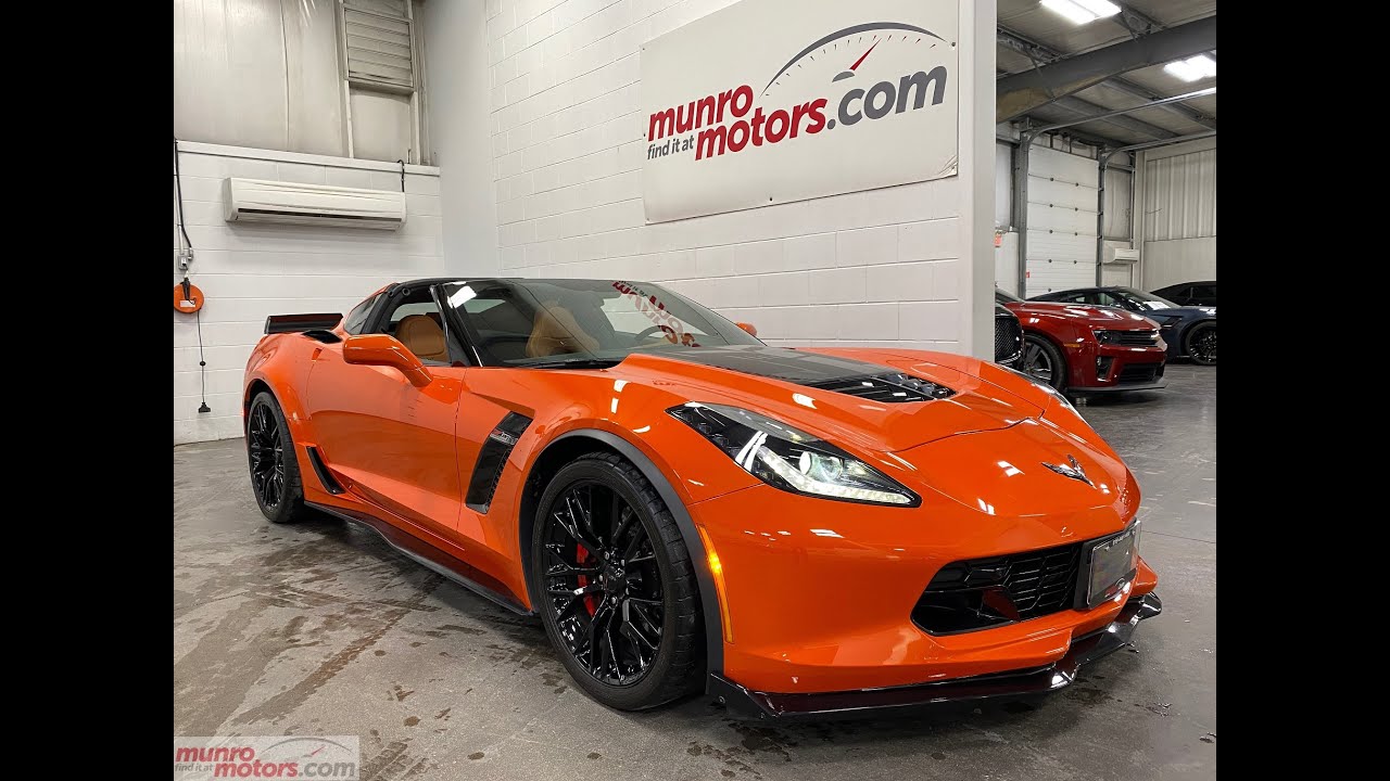 2019 CorvetteSOLDSOLDSOLD Z06 3LZ Sebring Orange on Kalahari interior 7spd with just 8k kms!