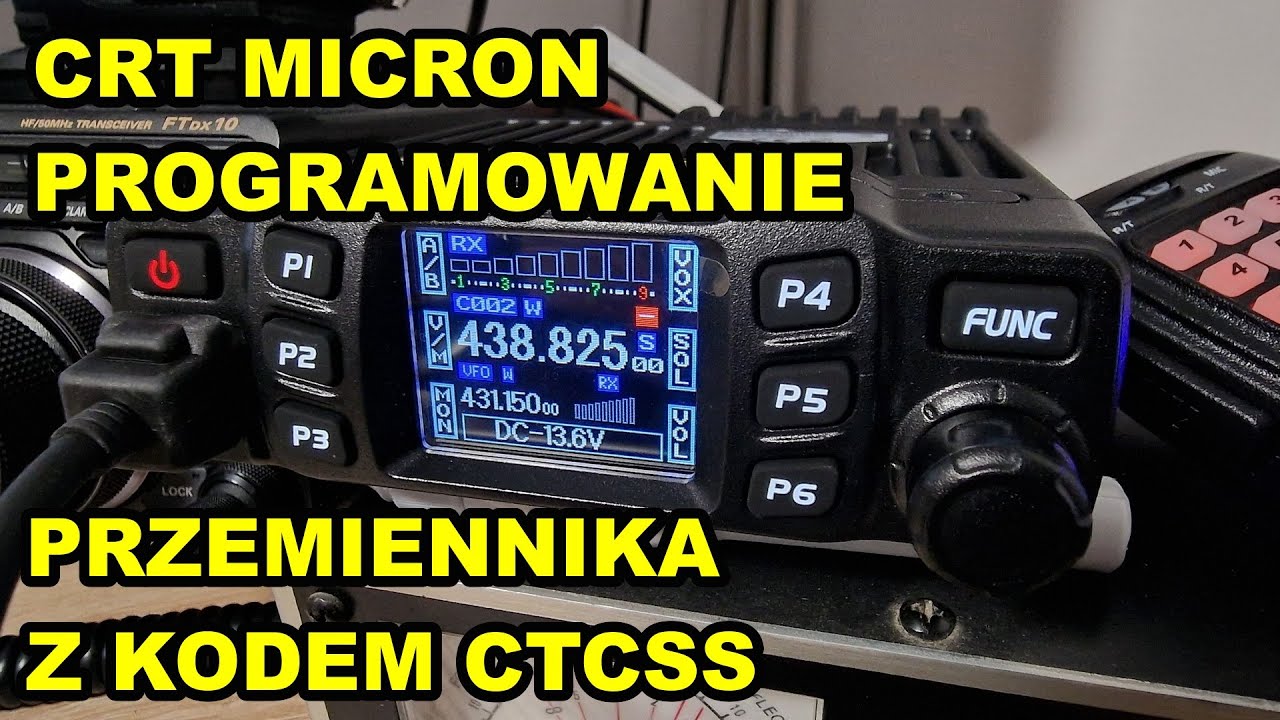 CRT Micron Programowanie przemiennika z kodem CTCSS do pamięci