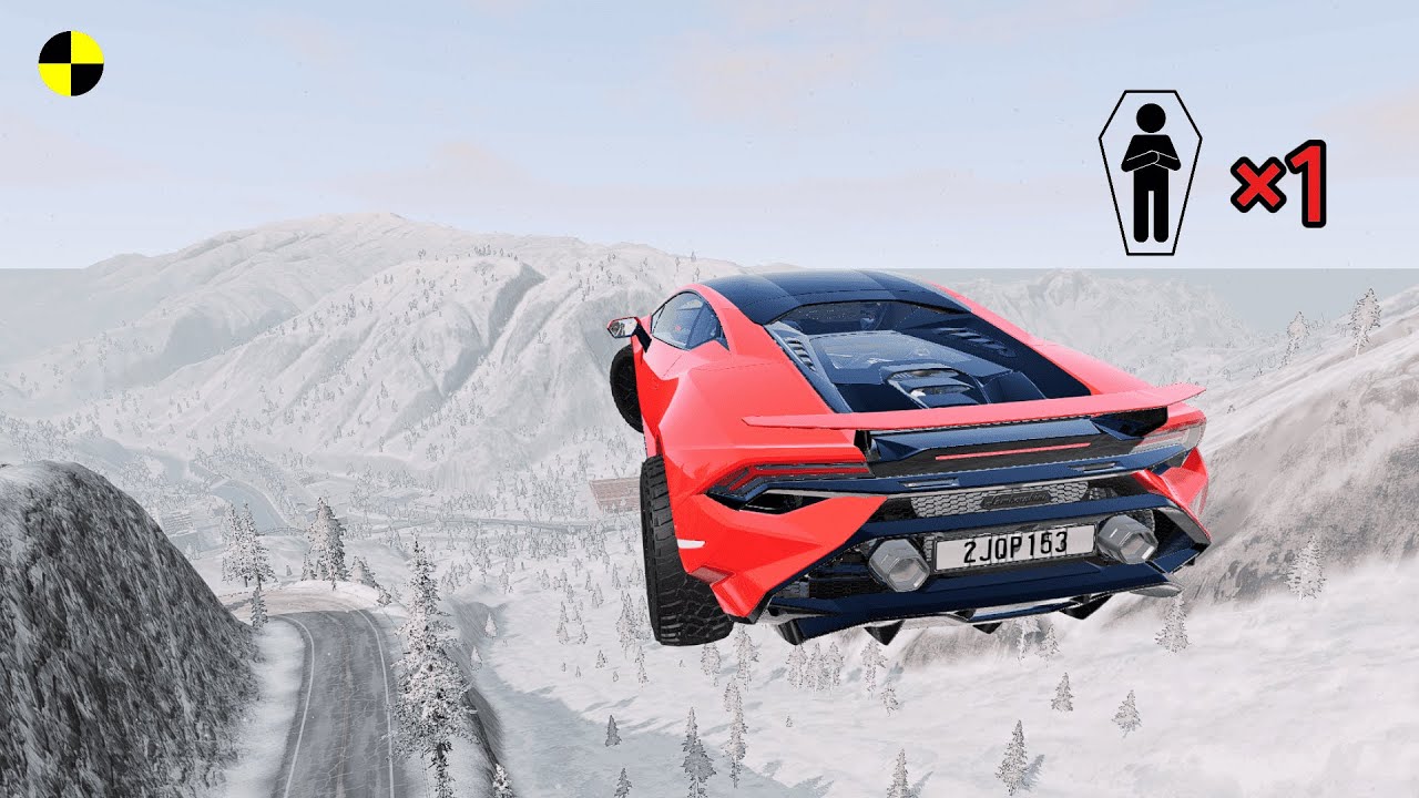 Realistic High-Speed Car Crashes in BeamNG.drive #53 | Ultra Detailed Crash Compilation
