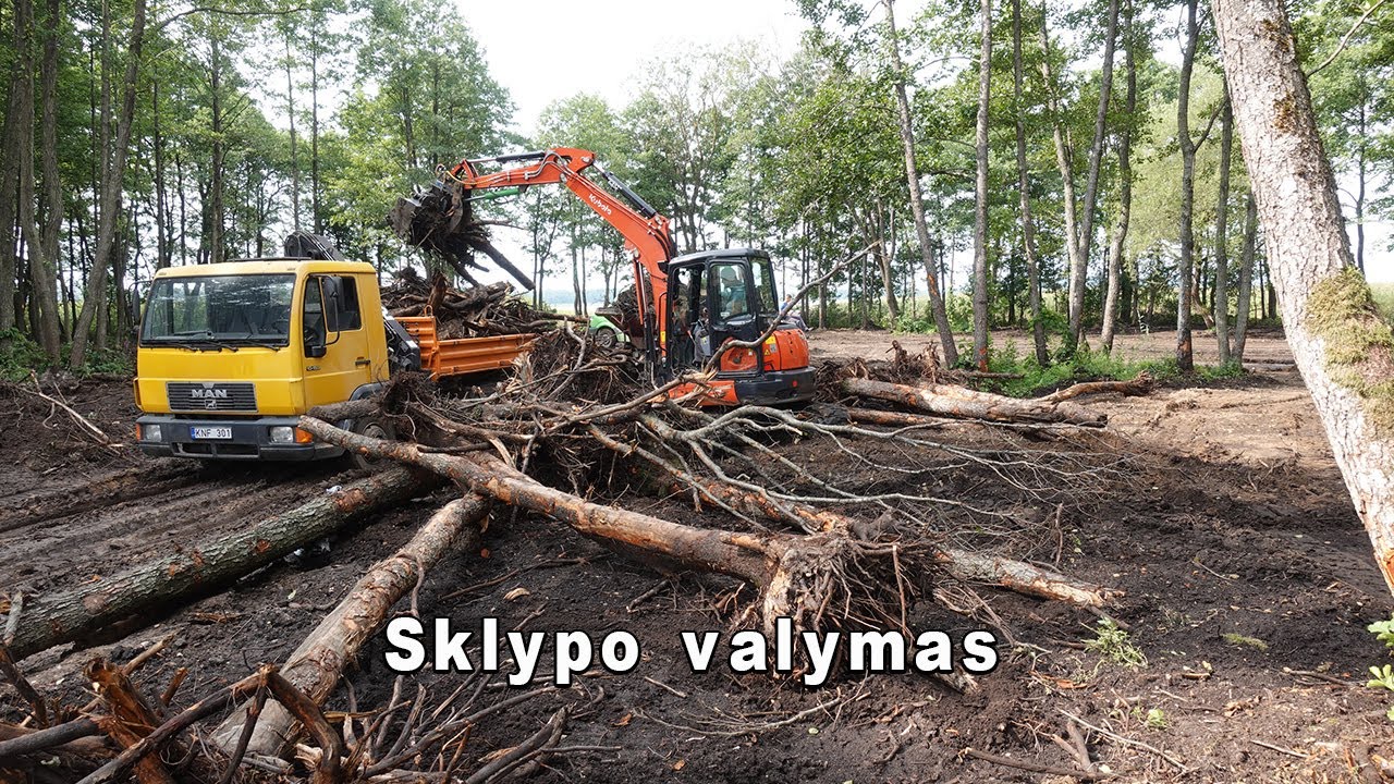 Sklypų valymas tvarkymas žemės darbai