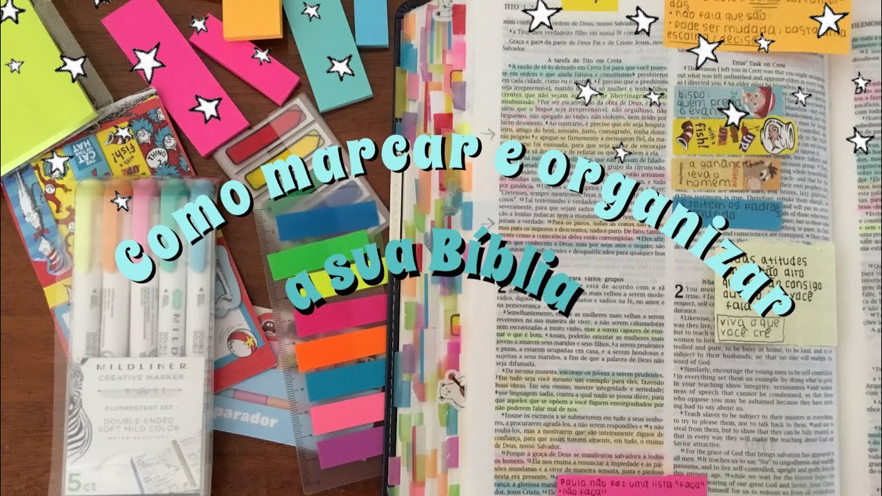 Minha Bíblia +  como marcar a Bíblia
