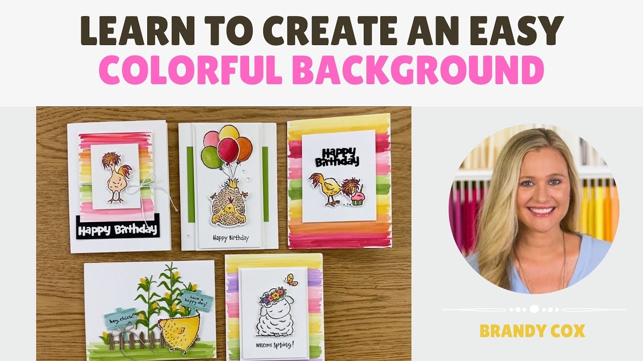 Create an Easy Background Using Stampin' Blends