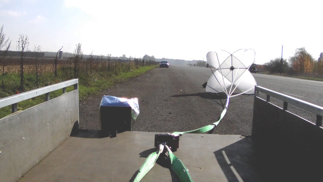Testing of a Simpson 12’ braking parachute