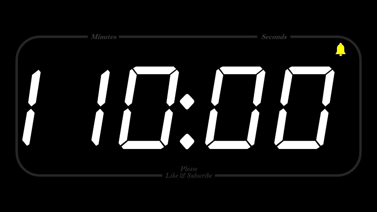 110 MINUTE - TIMER & ALARM - 1080p - COUNTDOWN