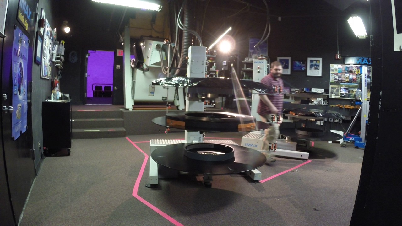 Imax Dome  -  Detroit Science Center -  Threading the Projector - Left  - Pt 1 (2016) - GOPR0001