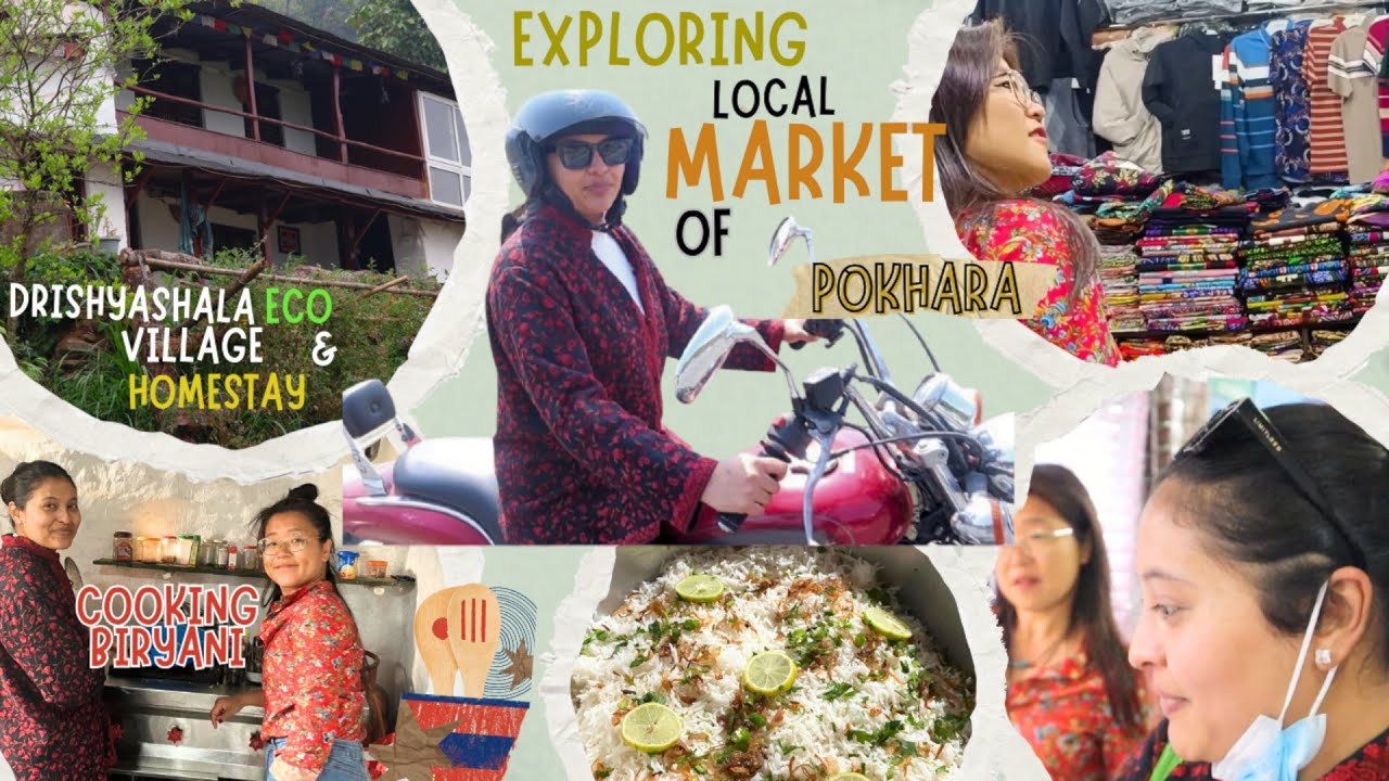 Exploring Local Market Of Pokhara City | Cooking  Biryani Vlog