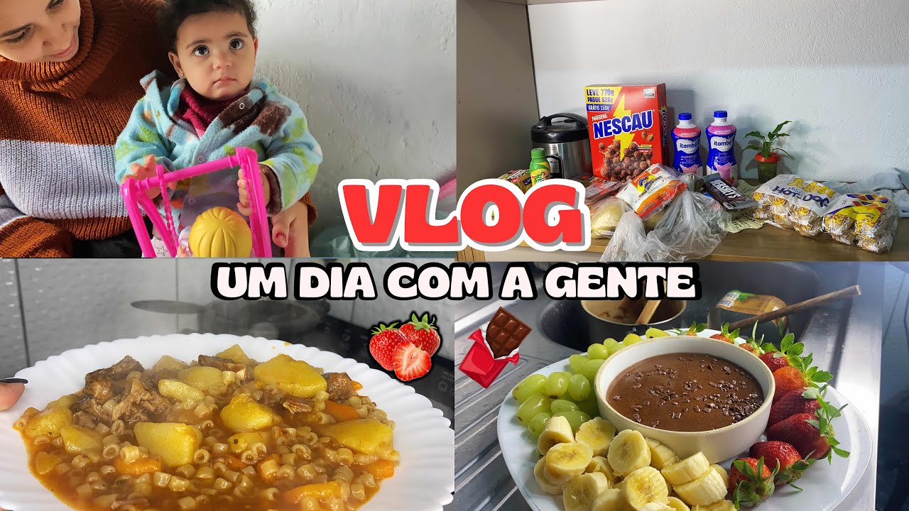 UM DIA COM A GENTE | FIZEMOS FONDUE E SOPA 🍓🍫🥶