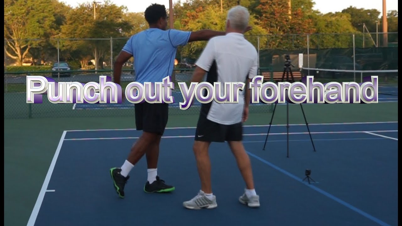 Tennis Technique Forehand Lesson 6: Using a punch to hit a forehand