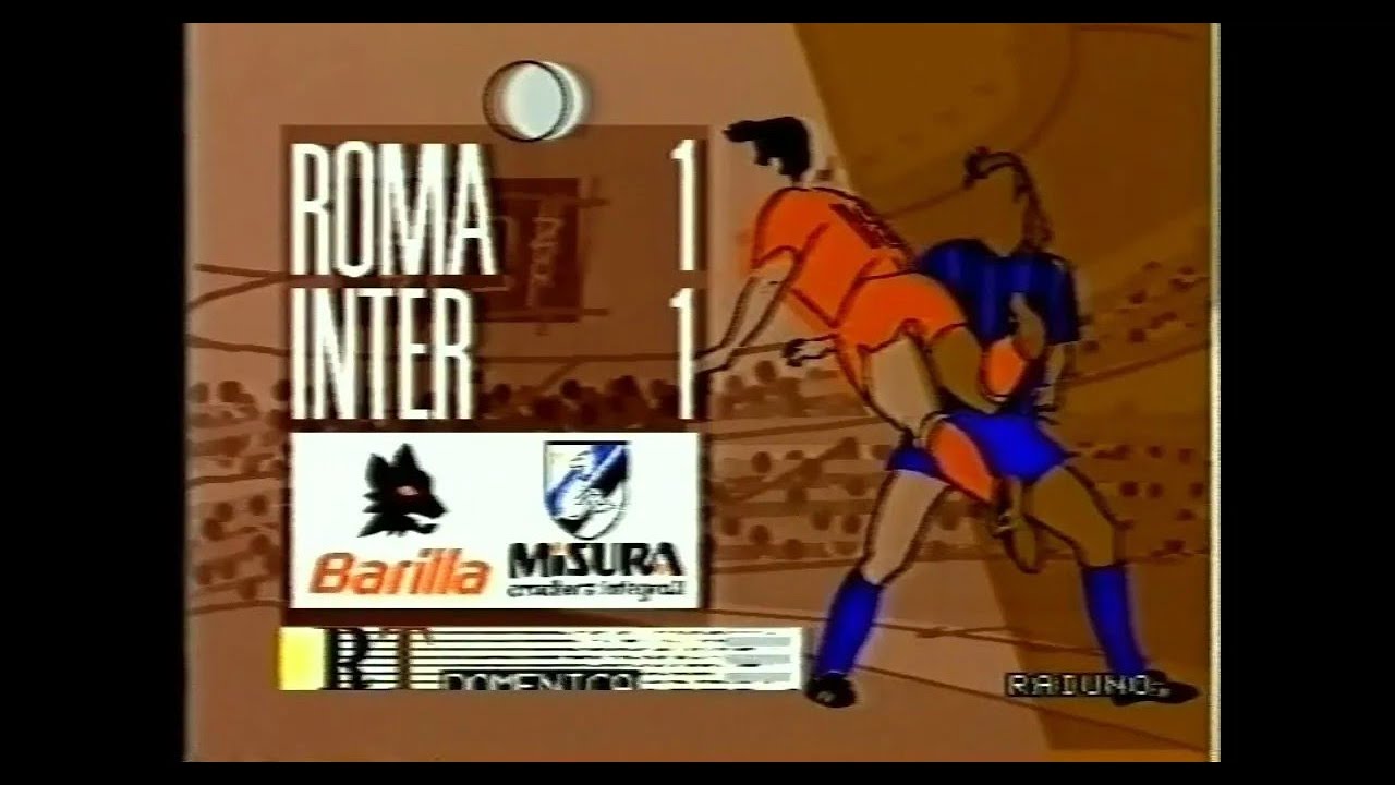 1989-90 (24^ - 11-02-1990) Roma-INTER 1-1 [Klinsmann,Tempestilli] Servizio D.S.Rai1