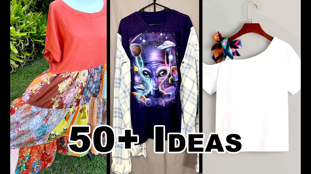 DIY: 50+ EASY Upcycled Tshirts to Inspire You | ep 19