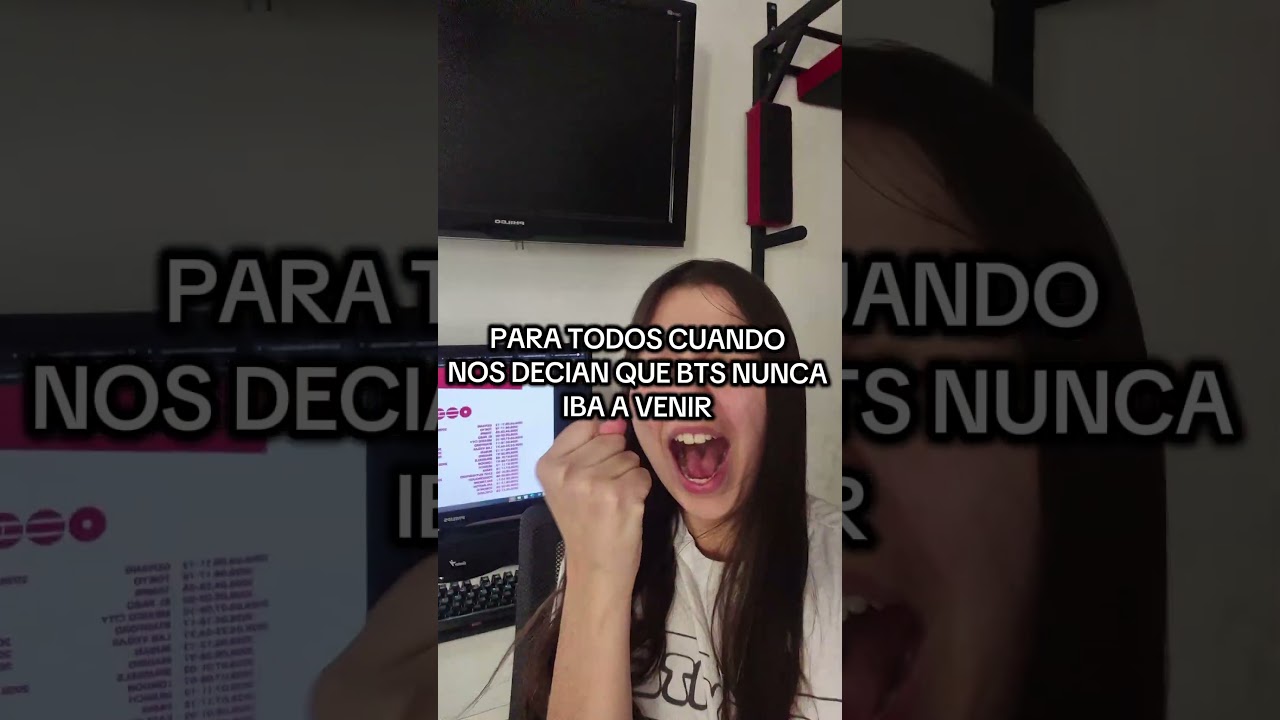 no nos creian cuando decíamos que bts iba a venir 