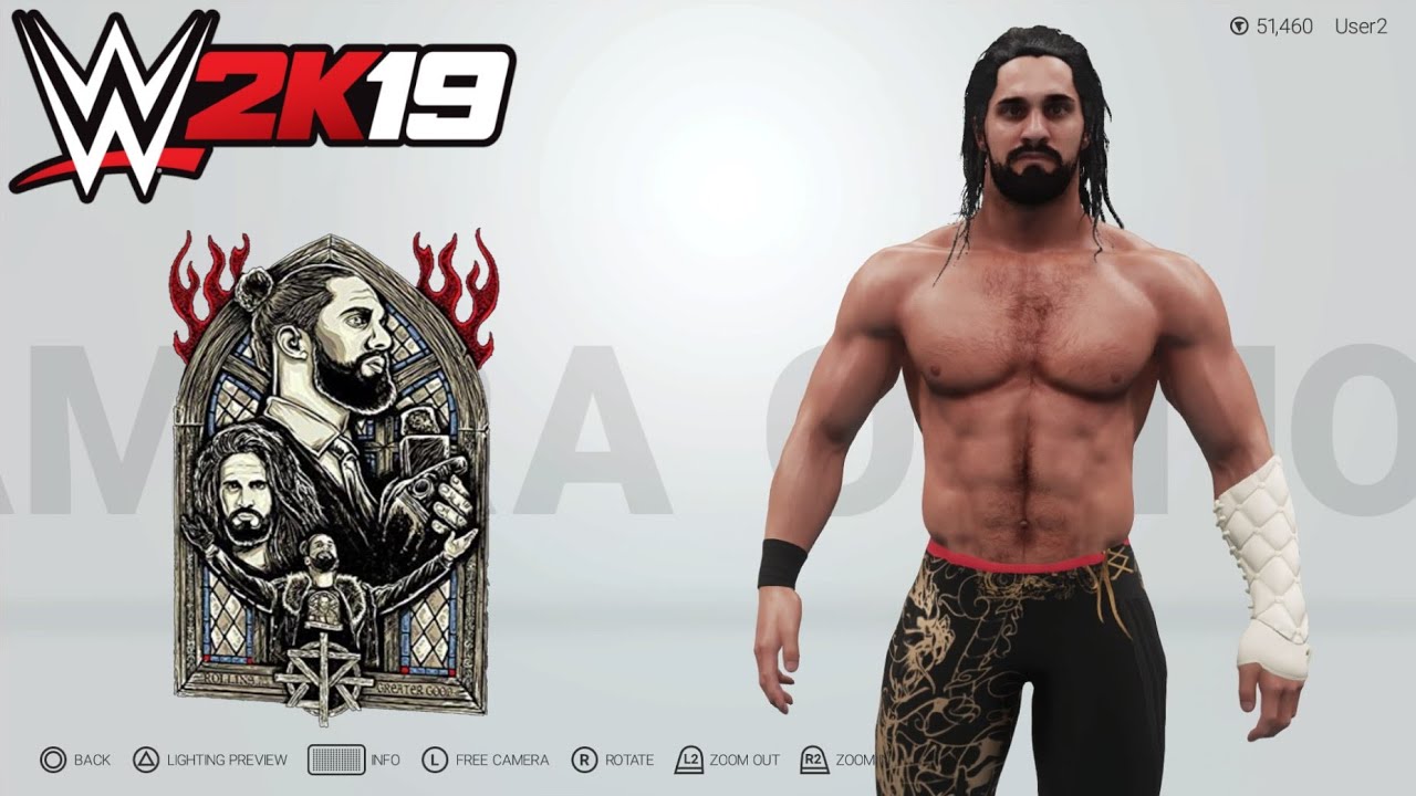 WWE 2K19 ps4/xbox one Seth Rollins custom attire