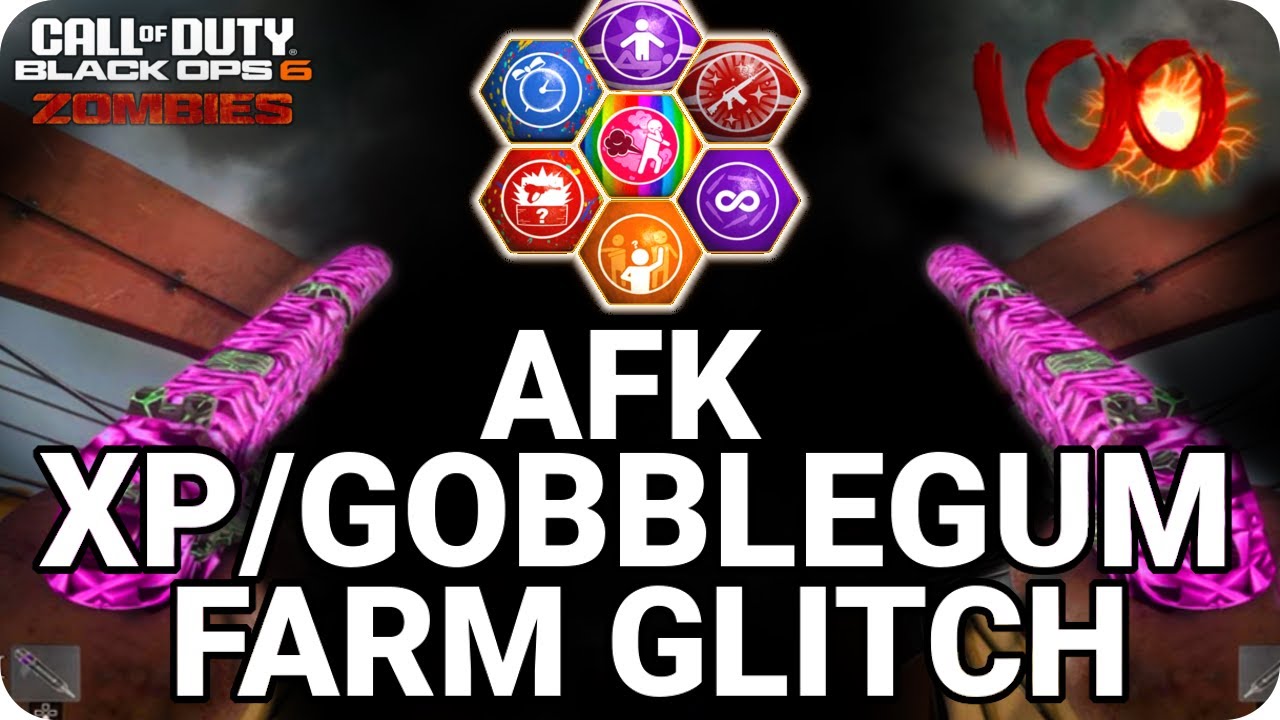 AFK GOBBLEGUM & XP FARM! - NO KICK TIMER - Black Ops 6 Zombies Glitches