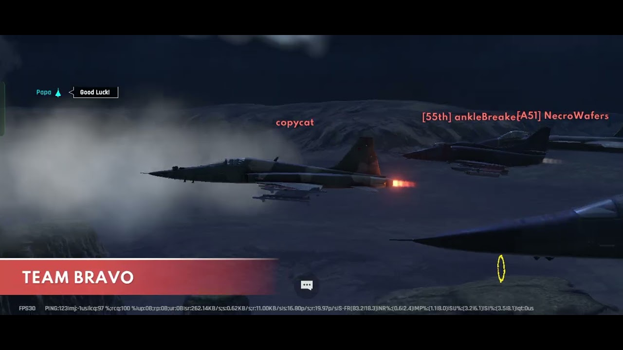 Fighter jet gameplay 