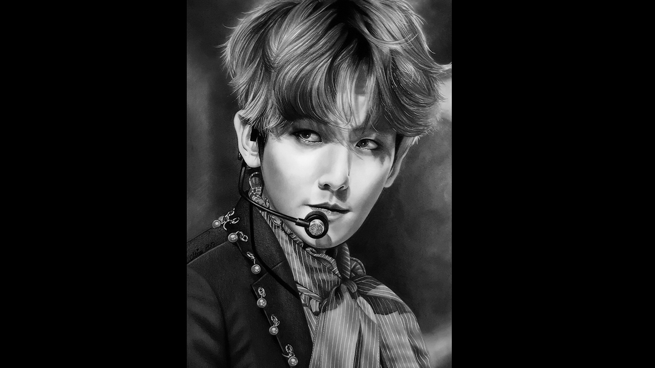 Baekhyun (백현) ♥ EXO  K (엑소) ♥ K-Pop ♥ Speed Drawing
