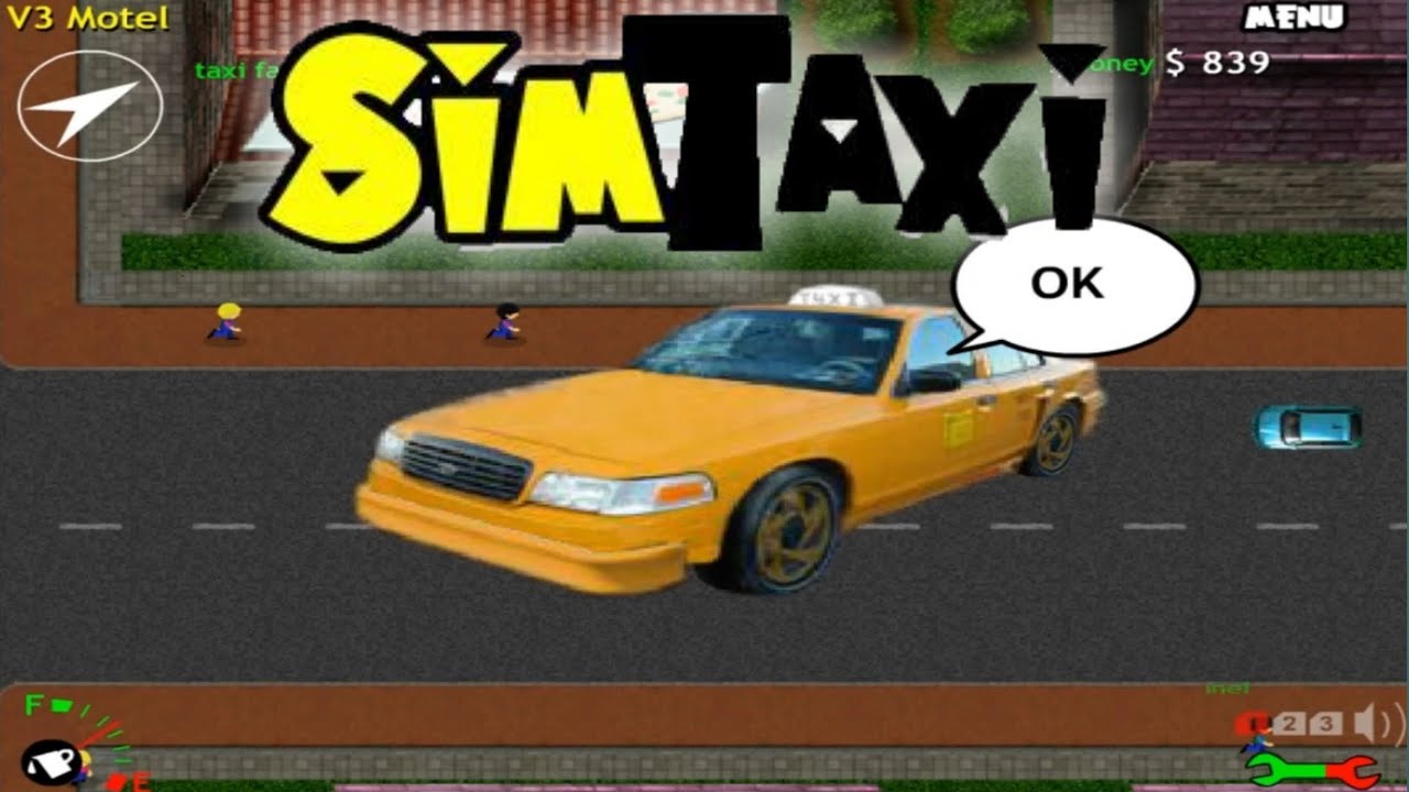 Sim Taxi - Gameplay Walkthrough - Old PC Games - Old Flash Player Games